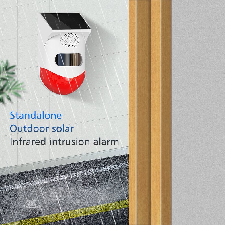 PR-OD200 Solar Outdoor Motion Sensor Alarm Front View